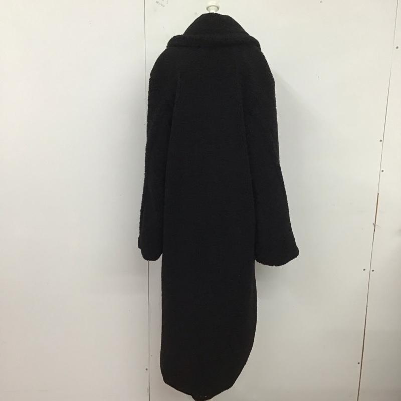 ザラ ZARA コート コート一般 長袖ジャケット カラージャケット 前ボタン ロングコート XS 無地 黒 / ブラック / レディース USED 古着 中古 10124343