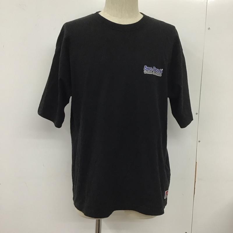 ベンデイビス BEN DAVIS Tシャツ 半袖 C-1580929 グラフィックプリントTシャツ プリントTシャツ 半袖カットソー XL ロゴ、文字 黒 / ブラック /  メンズ USED 古着 中古 10110735