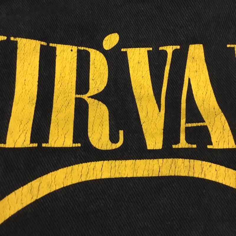 古着 USED トートバッグ トートバッグ NIRVANA NEVER MIND guitar プリント ロゴ、文字 黒 / ブラック / メンズ USED 古着 中古 10105784