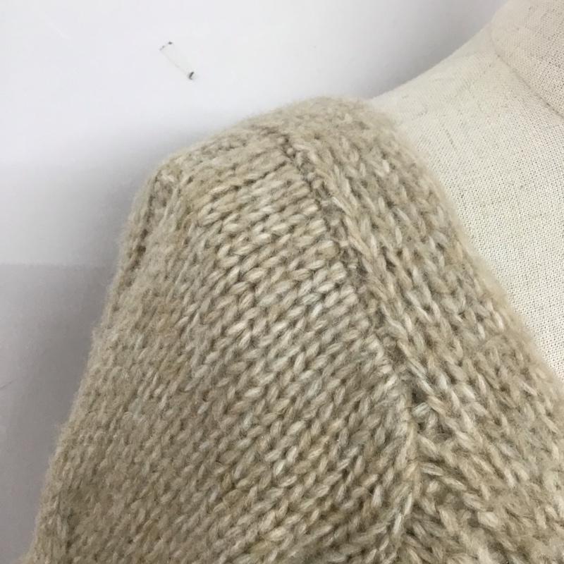 アルシーヴ archives カーディガン 長袖 M 無地 ベージュ / ベージュ / レディース USED 古着 中古 10124876