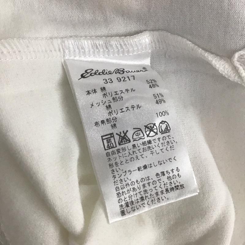 エディーバウアー Eddie Bauer ポロシャツ 半袖 M 無地 白 / ホワイト / メンズ USED 古着 中古 10111208