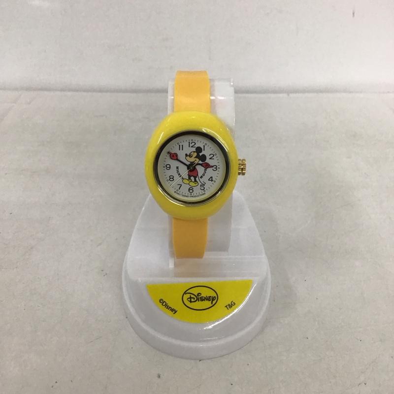 ディズニー Disney 腕時計 アナログ(クォーツ式) DisneyMickey Watch MPW-YEL キャラクター 黄 / イエロー / レディース USED 古着 中古 10136252