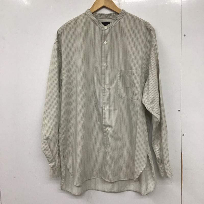 グリーンレーベルリラクシング green label relaxing シャツ、ブラウス 長袖 3211-166-2945 長袖シャツ ノーカラーシャツ ストライプシャツ XL ストライプ マルチカラー / マルチカラー / メンズ USED 古着 中古 10139006