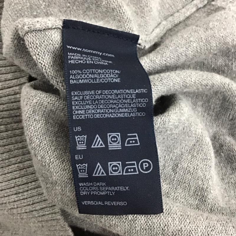 トミーヒルフィガー TOMMY HILFIGER ベスト ベスト ニットベスト ノースリーブカットソー プルオーバー M ロゴ、文字 灰 / グレー / メンズ USED 古着 中古 10147304