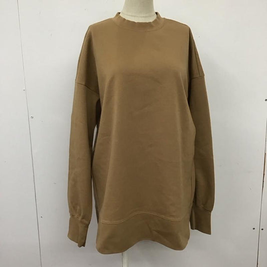 ワイ Wai カットソー 長袖 312-05-0211 バックジップスウェット SHIPS 無地 ベージュ / ベージュ /  レディース USED 古着 中古 10109396