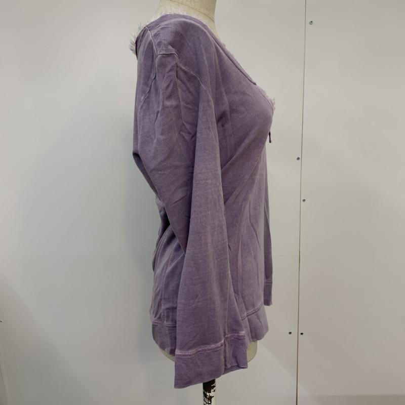 ミッシェル・クラン MICHEL KLEIN カットソー 長袖 42 無地 紫 / パープル /  レディース USED 古着 中古 10042418