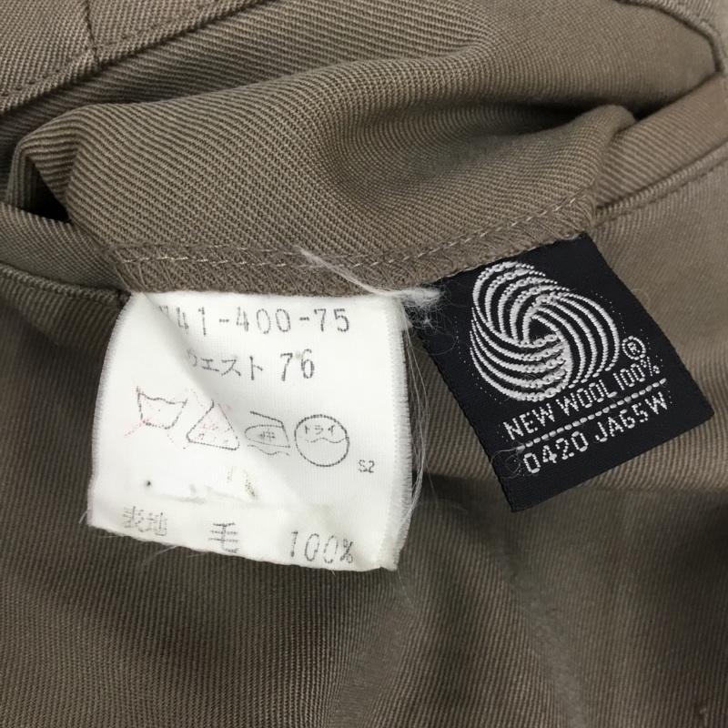 バーバリーズ BURBERRYS パンツ スラックス スラックスパンツ ワイドパンツ カジュアルパンツ 無地 ダークブラウン / ダークブラウン / メンズ USED 古着 中古 10119418