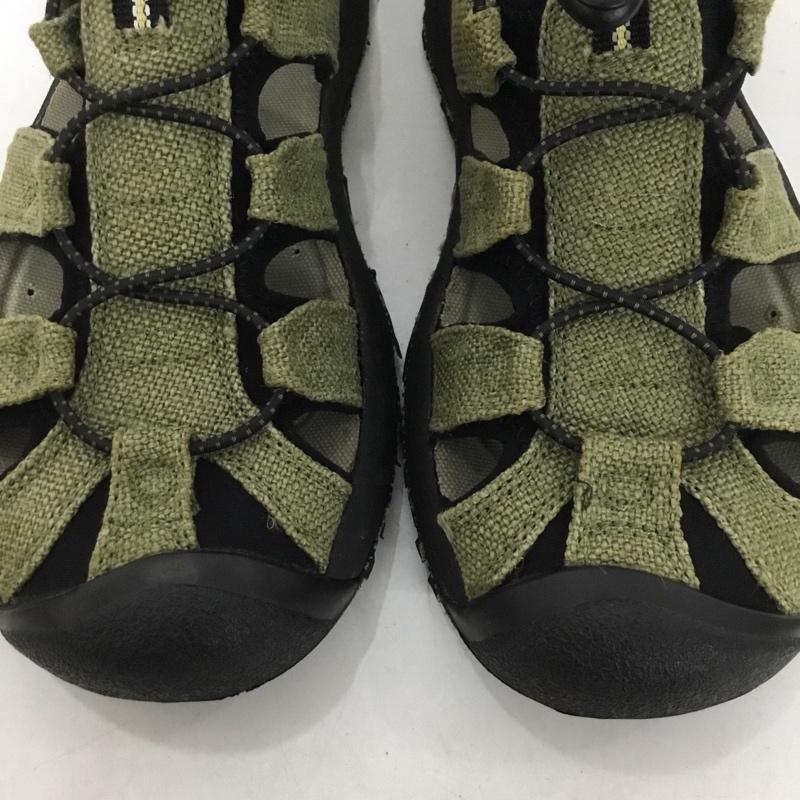 キーン KEEN アウトドアシューズ アウトドアシューズ Tijuana Hemp サンダル 箱有 26.5cm 26.5cm ロゴ、文字 カーキ / カーキ / X 黒 / ブラック / メンズ USED 古着 中古 10131199
