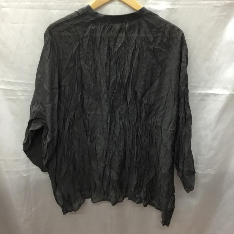 ショコラ フィネ ローブ chocol raffine robe カットソー 半袖 6a16l0a1300 エアリートップス 半袖かっとそー カジュアルシャツ FREE 無地 黒 / ブラック / レディース USED 古着 中古 10113388
