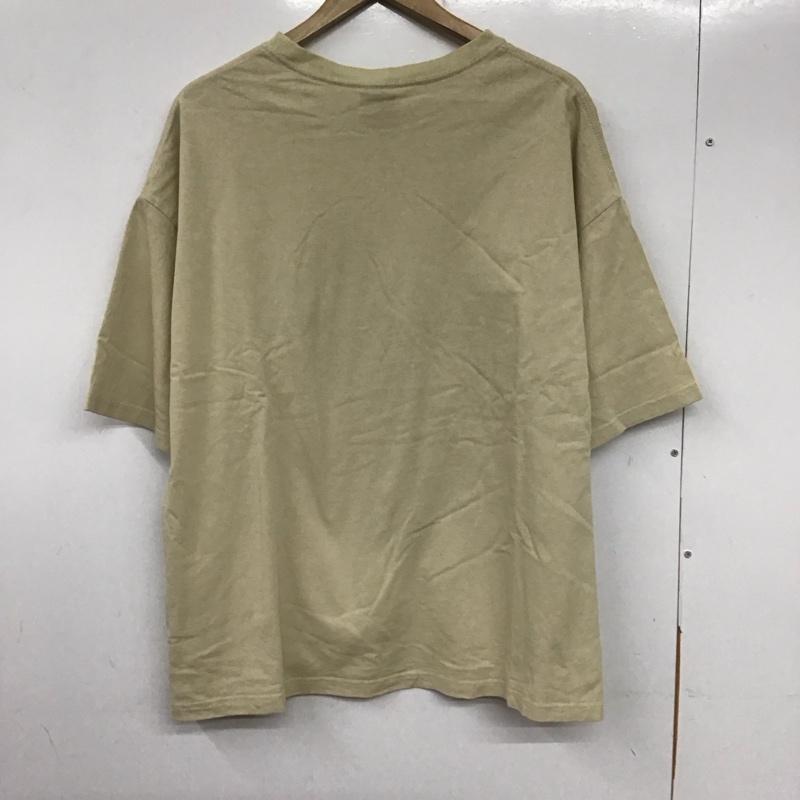 フリークスストア FREAK S STORE Tシャツ 半袖 半袖カットソー 無地Tシャツ クルーネックカットソー XL 無地 ベージュ / ベージュ / メンズ USED 古着 中古 10137229