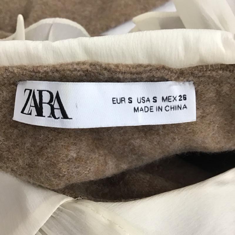 ザラ ZARA ニット、セーター 長袖 S 無地 茶 / ブラウン /  レディース USED 古着 中古 10111592