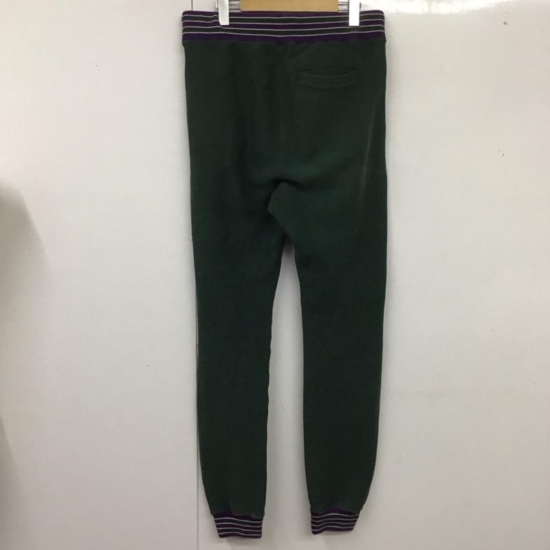 チャンピオン Champion パンツ ワークパンツ、ペインターパンツ c3-n203 スウェット ワイドパンツ ジャージ L ロゴ、文字 緑 / グリーン /  メンズ USED 古着 中古 10126438