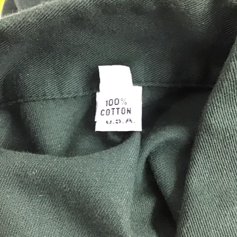 エクストララージ XLARGE シャツ、ブラウス 長袖 長袖シャツ カラーシャツ ポケットシャツ 長袖カットソー usa製 初期 L 無地 カーキ / カーキ / メンズ USED 古着 中古 10120632