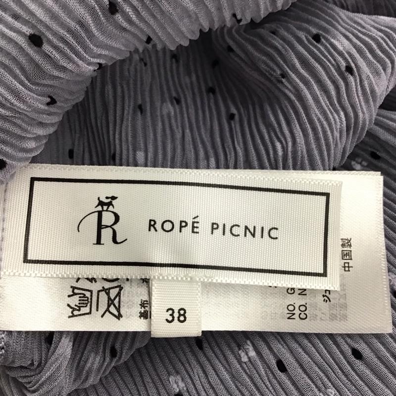 ロペピクニック ROPE PICNIC シャツ、ブラウス 半袖 GDH-14460-A ドットシアーブラウス 半袖ブラウス 38 ドット 灰 / グレー / レディース USED 古着 中古 10117404