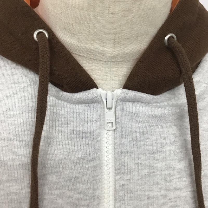エクストララージ XLARGE パーカー 長袖 長袖パーカー ジップカラーパーカー スウェット プルオーバー M ロゴ、文字 灰 / グレー /  メンズ USED 古着 中古 10126862