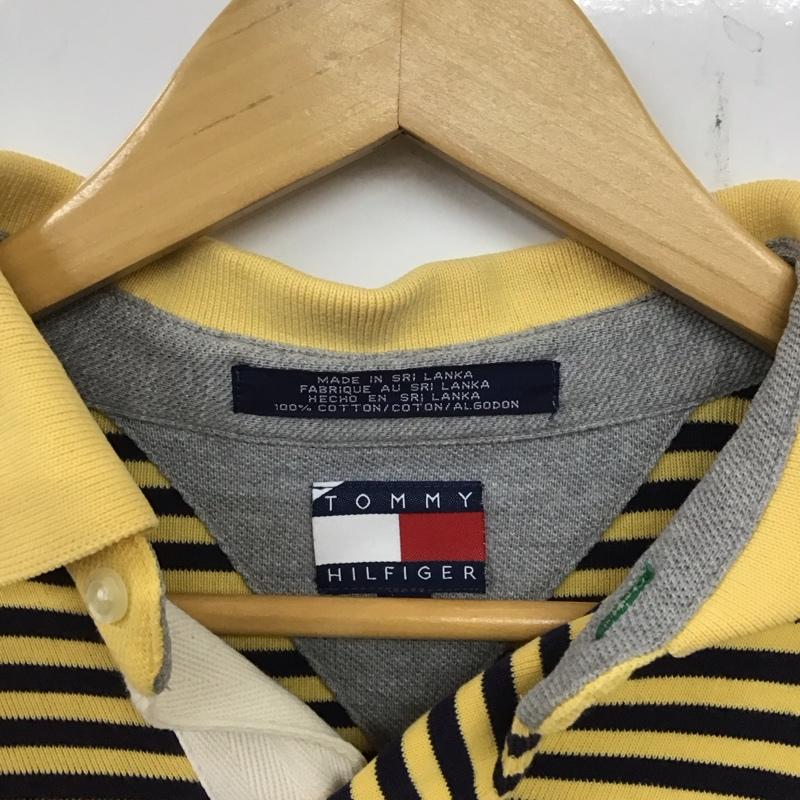 トミーヒルフィガー TOMMY HILFIGER ポロシャツ 半袖 M ボーダー柄 マルチカラー / マルチカラー / メンズ USED 古着 中古 10134550