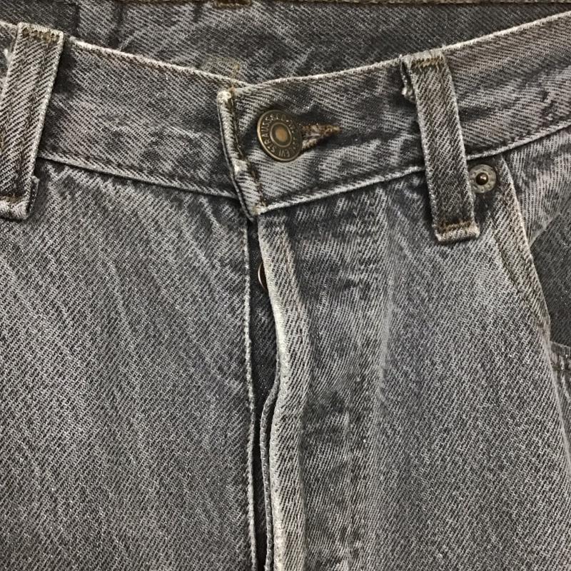 リーバイストラウスアンドコー Levi Strauss & co. パンツ デニム、ジーンズ デニムパンツ ワイドパンツ 653工場 80s 90s 先染め 34 無地 黒 / ブラック / メンズ USED 古着 中古 10138177