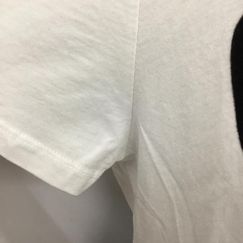 ザラ ZARA TRAFALUC Tシャツ 半袖 5580 302 020 リメイク風 クルーネック ロゴ M 白 / ホワイト / レディース USED 古着 中古 10113487