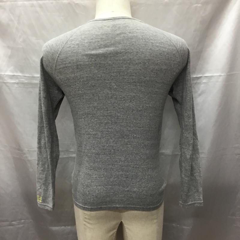 ハリウッドランチマーケット HOLLYWOOD RANCH MARKET カットソー 長袖 長袖カットソー Vネックカットソー ロングスリーブカットソー 2 無地 灰 / グレー /  メンズ USED 古着 中古 10112422