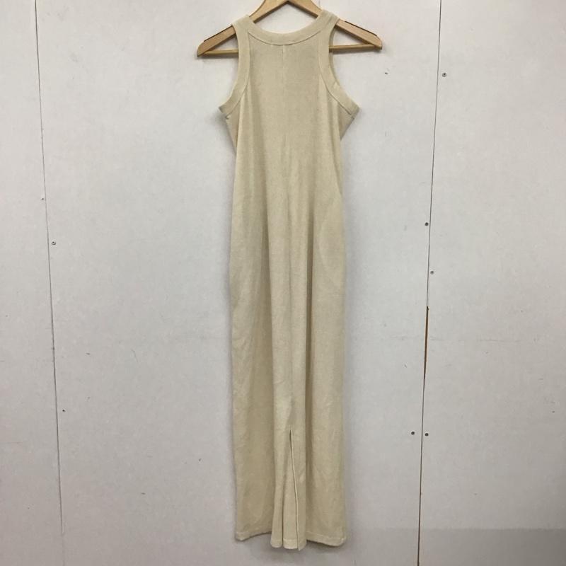 フリークスストア FREAK S STORE ワンピース ロングスカート ノースリーブロングワンピース フレアスカート FREE 無地 アイボリー / アイボリー / レディース USED 古着 中古 10138354