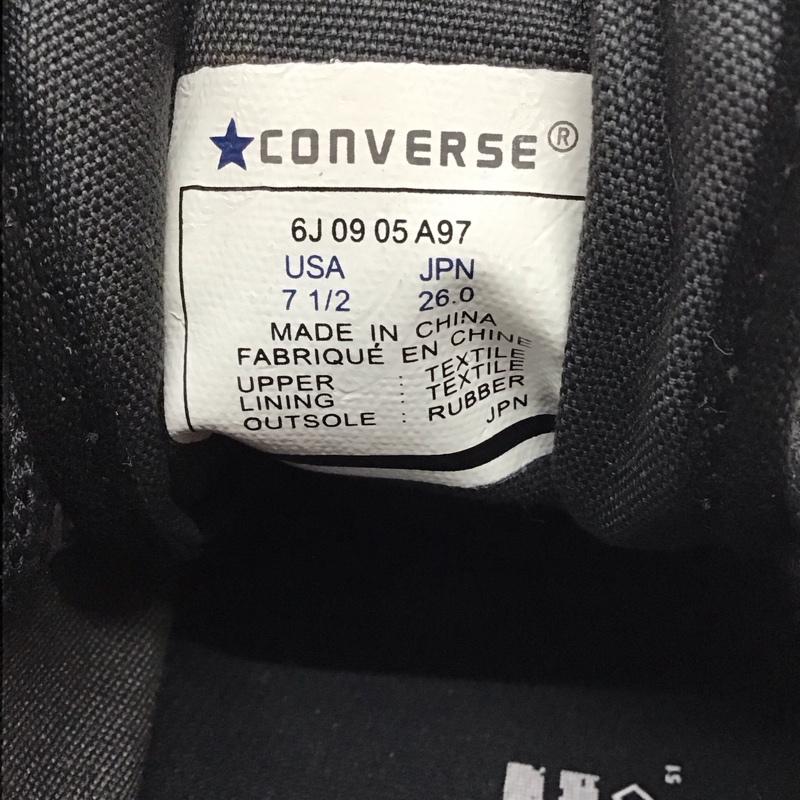 コンバース CONVERSE スニーカー スニーカー 6J0905A97 JACK PURCELL 26cm 26.0cm ドット 黒 / ブラック / メンズ USED 古着 中古 10116247