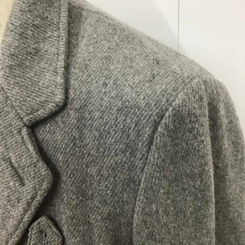 ソロイスト the soloist ジャケット、上着 ジャケット、ブレザー sj.0010baw15 15AW ウールツイルカットオフチェスターコート ロングコート アウター 44 無地 灰 / グレー / メンズ USED 古着 中古 10111703