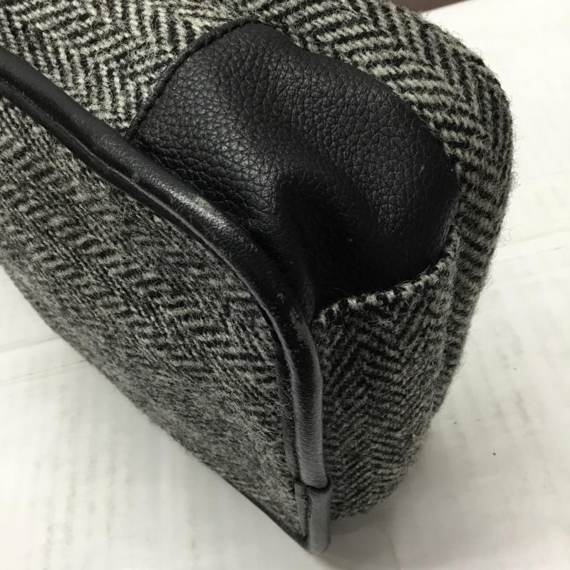 ハリスツイード HARRIS TWEED ショルダーバッグ ショルダーバッグ BRITISH GREEN ミニショルダーバッグ ロゴ、文字 黒 / ブラック / メンズ USED 古着 中古 10113721