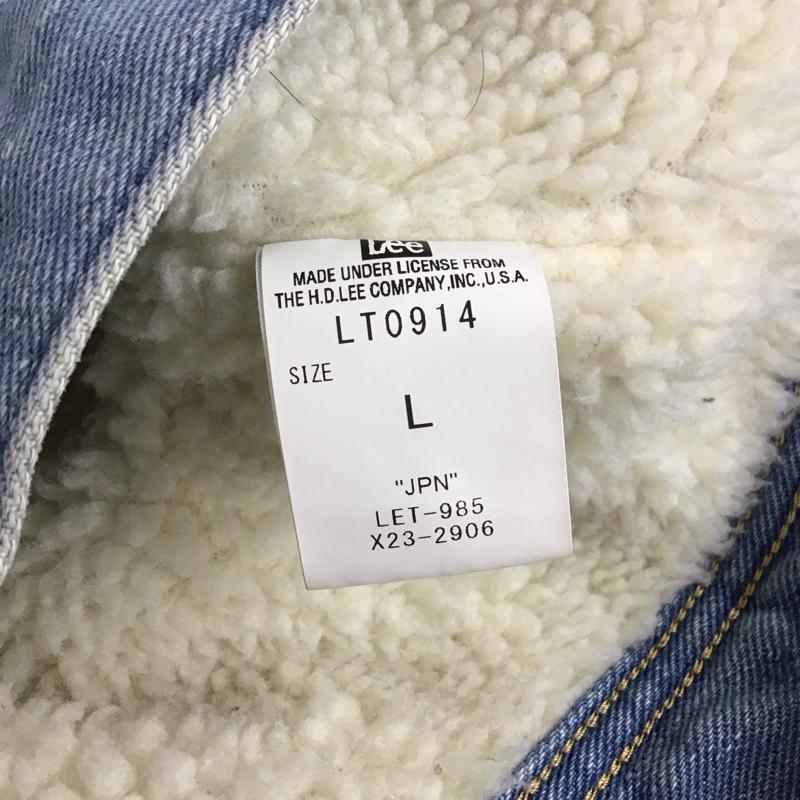 リー Lee ジャケット、上着 ジャケット、ブレザー LT0914 デニムジャケット ストームライダー L 無地 青 / ブルー / レディース USED 古着 中古 10133715
