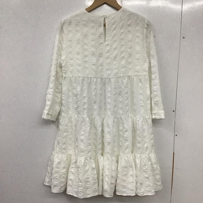 ザラ ZARA チュニック 七分袖 XS 無地 白 / ホワイト / レディース USED 古着 中古 10139375