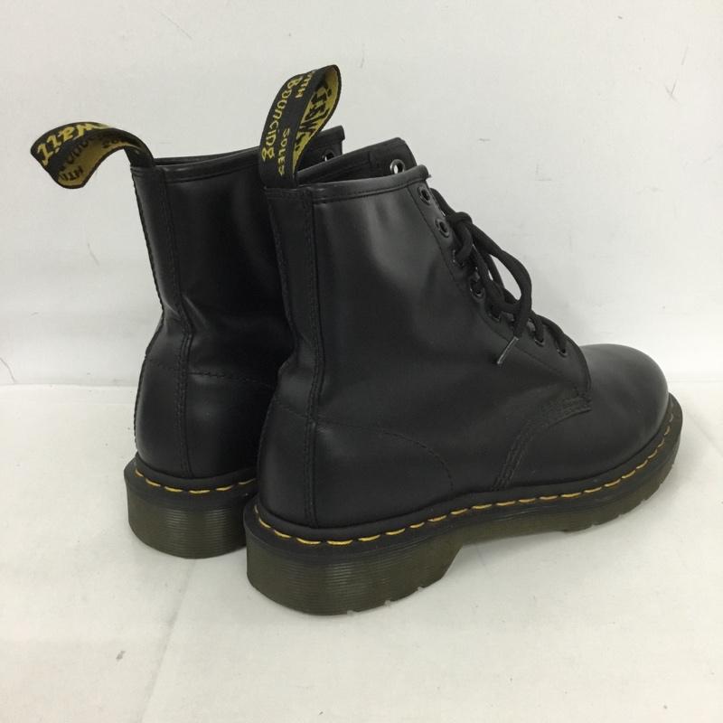 ドクターマーチン Dr.Martens ブーツ 一般 11822 8ホール レースアップブーツ UK6 US:8 ロゴ、文字 黒 / ブラック / X 黄 / イエロー / レディース USED 古着 中古 10128986