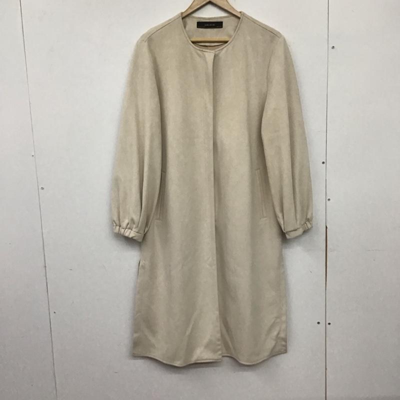 ザラ ZARA ジャケット、上着 ジャケット、ブレザー ノーカラー フェイクスエード L 無地 ベージュ / ベージュ / レディース USED 古着 中古 10138672