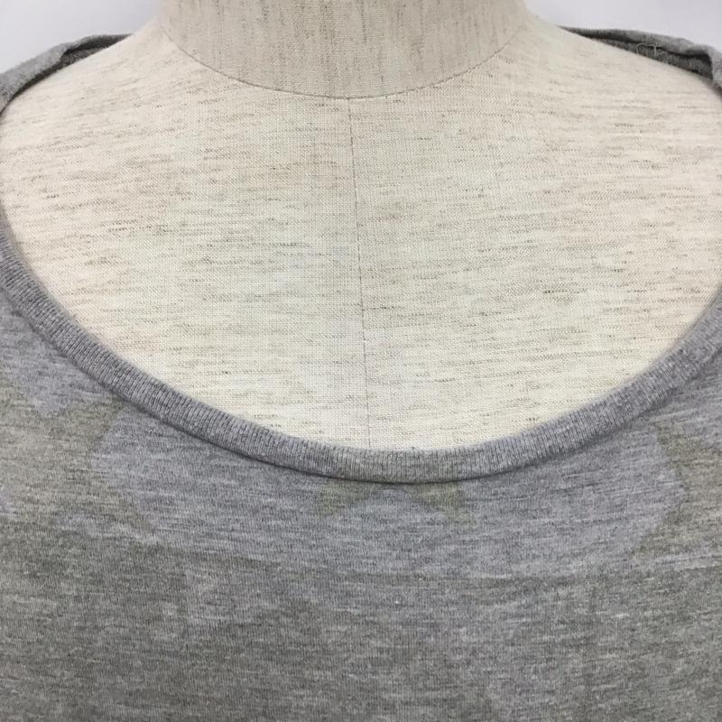 グラム glamb カットソー 長袖 長袖 3 プリント 灰 / グレー /  メンズ USED 古着 中古 10109095