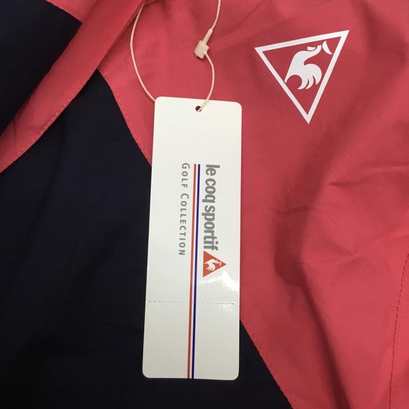 ルコックスポルティフ le coq sportif ウェア ウェア QGWNJH00W レインウエア ゴルフ 上下セット ジャケット パンツ LL ロゴ、文字 桃 / ピンク / X 紺 / ネイビー / レディース USED 古着 中古 10135535