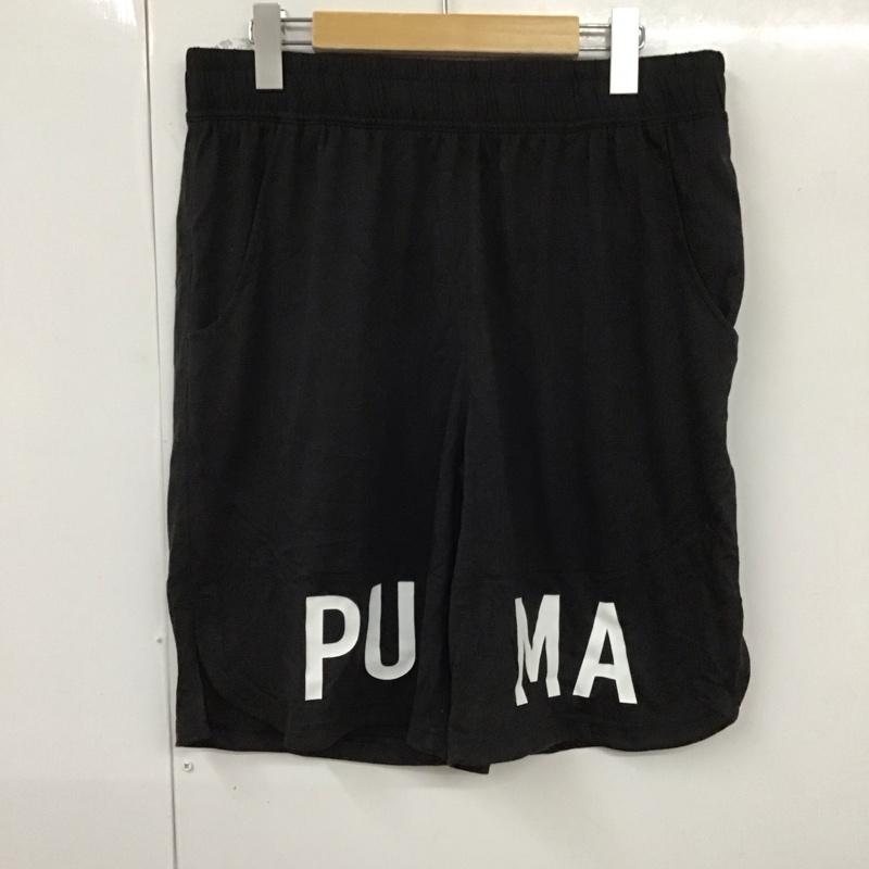 プーマ PUMA パンツ ショートパンツ ショートパンツ ハーフパンツ カジュアルパンツ スポーツウェア L ロゴ、文字 黒 / ブラック / メンズ USED 古着 中古 10129076