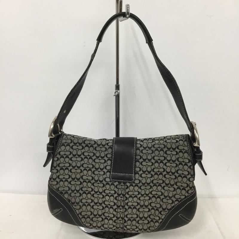 コーチ COACH ハンドバッグ ハンドバッグ G042-6818 シグネチャー 総柄 黒 / ブラック / レディース USED 古着 中古 10136393