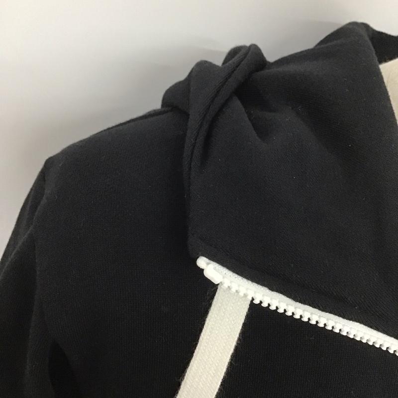 ザノースフェイス THE NORTH FACE パーカー 長袖 NT62130 ジップアップ フルジップ 裏起毛 M ロゴ、文字 黒 / ブラック / メンズ USED 古着 中古 10106849