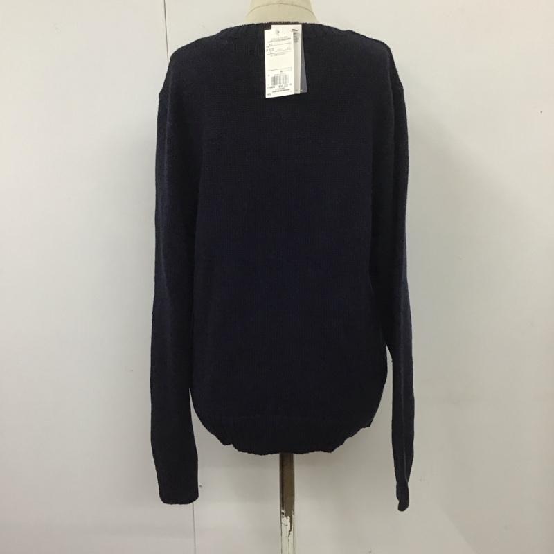ポロラルフローレン POLO RALPH LAUREN ニット、セーター 長袖 長袖ニットカットソー ニット セーター クルーネックニット L プリント 紺 / ネイビー /  レディース USED 古着 中古 10113757