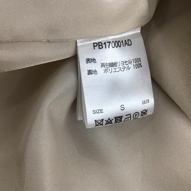 ページボーイ PAGEBOY ジャケット、上着 ジャケット、ブレザー ロングコート カラージャケット アウター トレンチ S 無地 ベージュ / ベージュ / レディース USED 古着 中古 10143580