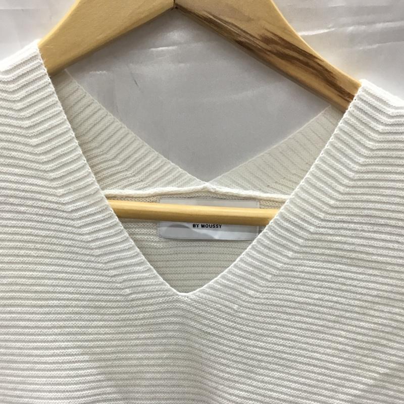 アズールバイマウジー AZUL BY MOUSSY ニット、セーター 半袖 250EAB70-128F ルーズパネルニットトップス 半袖カットソー ノースリーブカットソー FREE 無地 白 / ホワイト / X 黒 / ブラック / X 茶 / ブラウン / レディース USED 古着 中古 10109999