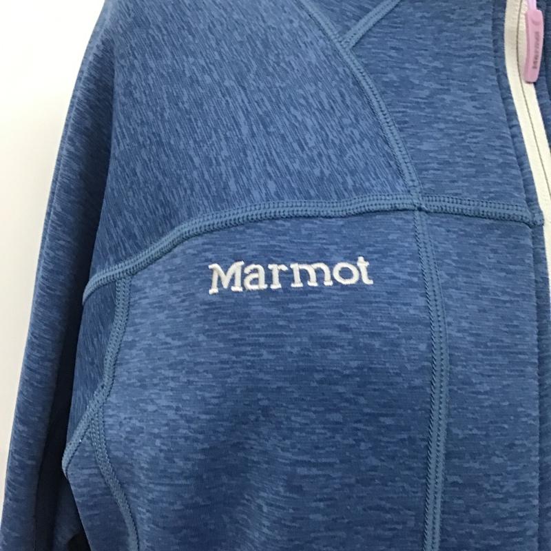 マーモット Marmot ジャケット、上着 ジャケット、ブレザー ジップアップジャケット ジャンパー アウター スポーツウェア XL ロゴ、文字 青 / ブルー / レディース USED 古着 中古 10105625