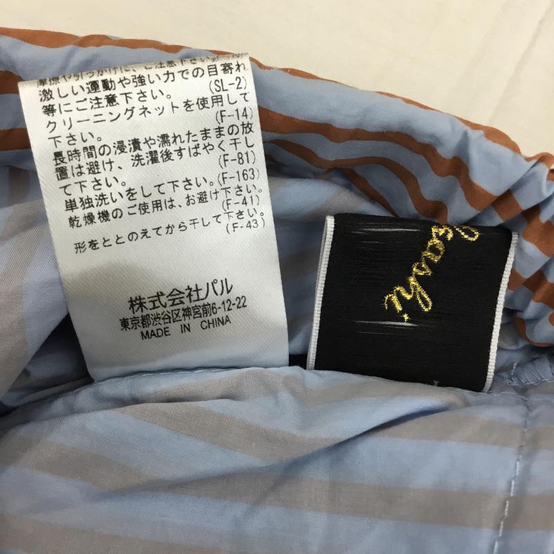 オメカシ Omekashi パンツ サルエルパンツ FREE ストライプ 水色 / ライトブルー / X 橙 / オレンジ / レディース USED 古着 中古 10139658