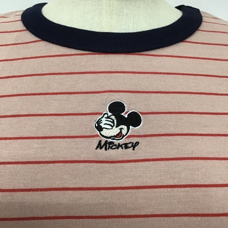 ヘザー Heather Tシャツ 半袖 ディズニー ミッキー タグ FREE ボーダー柄 マルチカラー / マルチカラー / レディース USED 古着 中古 10106100