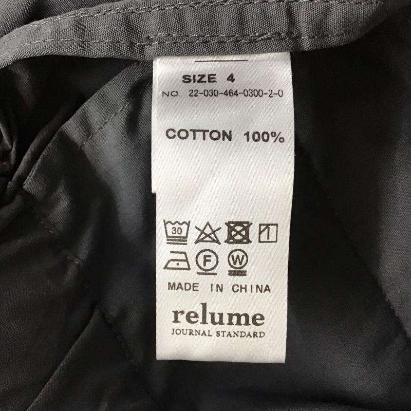 レリュームジャーナルスタンダード relume Journal Standard パンツ ワークパンツ、ペインターパンツ 22-030-464-0300-2-0 カーゴパンツ ワイドパンツ カジュアルパンツ L 無地 灰 / グレー / メンズ USED 古着 中古 10114565
