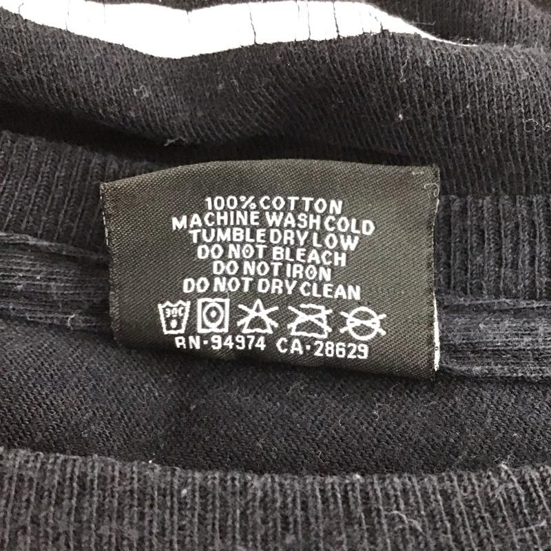 ステューシー STUSSY Tシャツ 半袖 半袖カットソー プリントTシャツ クルーネックカットソー L ロゴ、文字 黒 / ブラック / メンズ USED 古着 中古 10132553