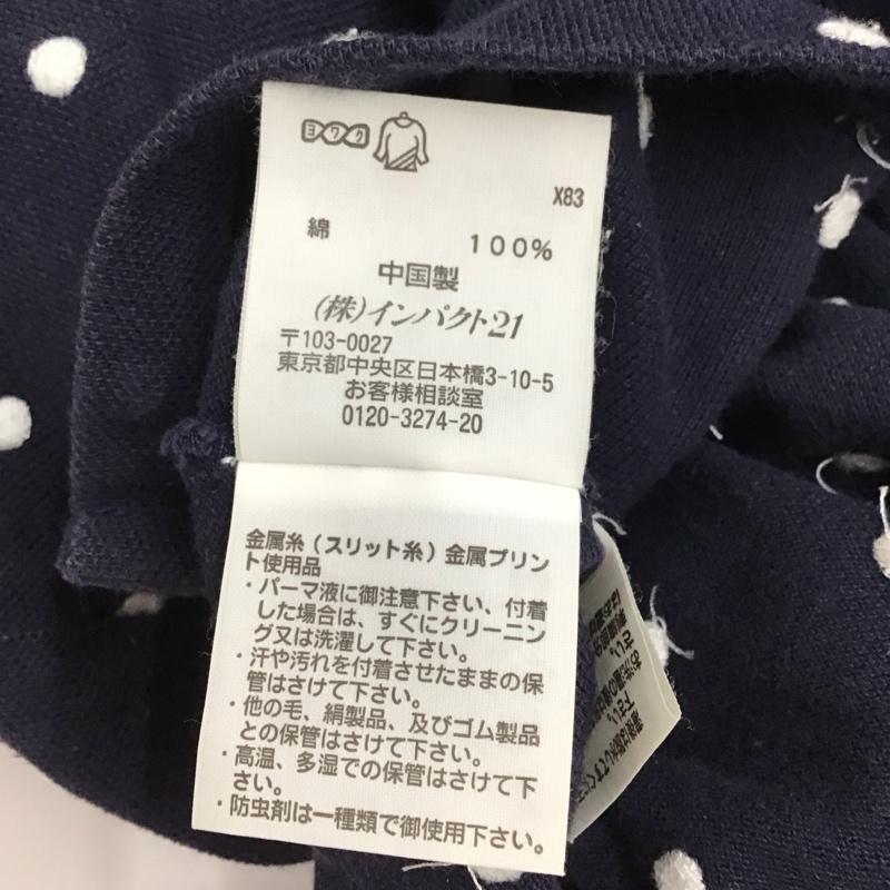 ポロジーンズカンパニー POLO JEANS COMPANY ポロシャツ 半袖 半袖ポロシャツ 半袖カットソー カラーシャツ M ドット 紺 / ネイビー / レディース USED 古着 中古 10115920