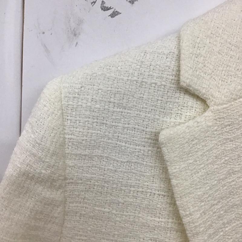 ザラ ZARA ジャケット、上着 ジャケット、ブレザー S 無地 白 / ホワイト / レディース USED 古着 中古 10129393