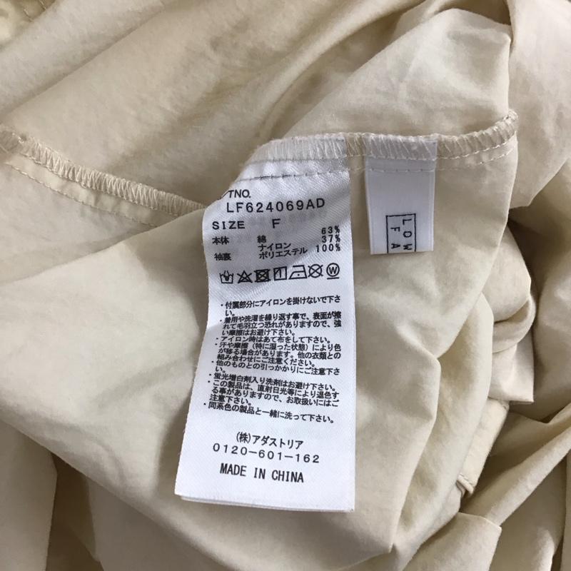 ローリーズファーム LOWRYS FARM チュニック 長袖 LF624069AD バルーンスリーブ バンドカラー FREE 無地 アイボリー / アイボリー / レディース USED 古着 中古 10138689