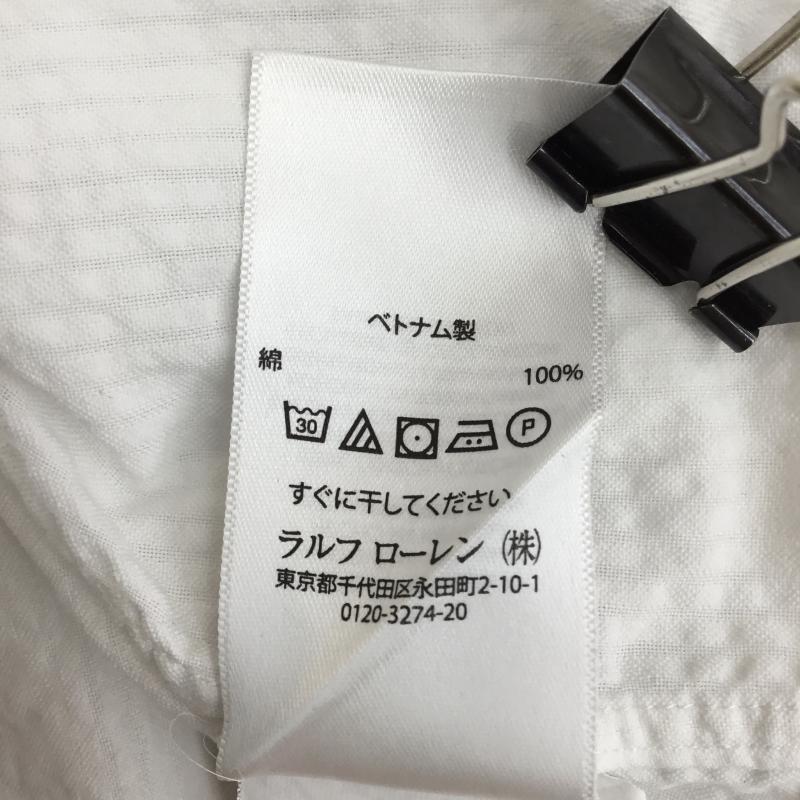 ラルフローレン RALPHLAUREN シャツ、ブラウス 半袖 XL ワンポイント 白 / ホワイト / メンズ USED 古着 中古 10129009