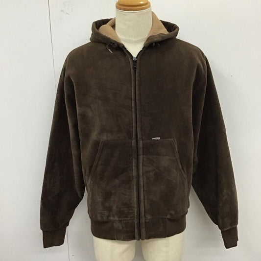 カーハート Carhartt パーカー 長袖 長袖パーカー フード付きパーカー スウェット トレーナー M 無地 茶 / ブラウン /  メンズ USED 古着 中古 10121461