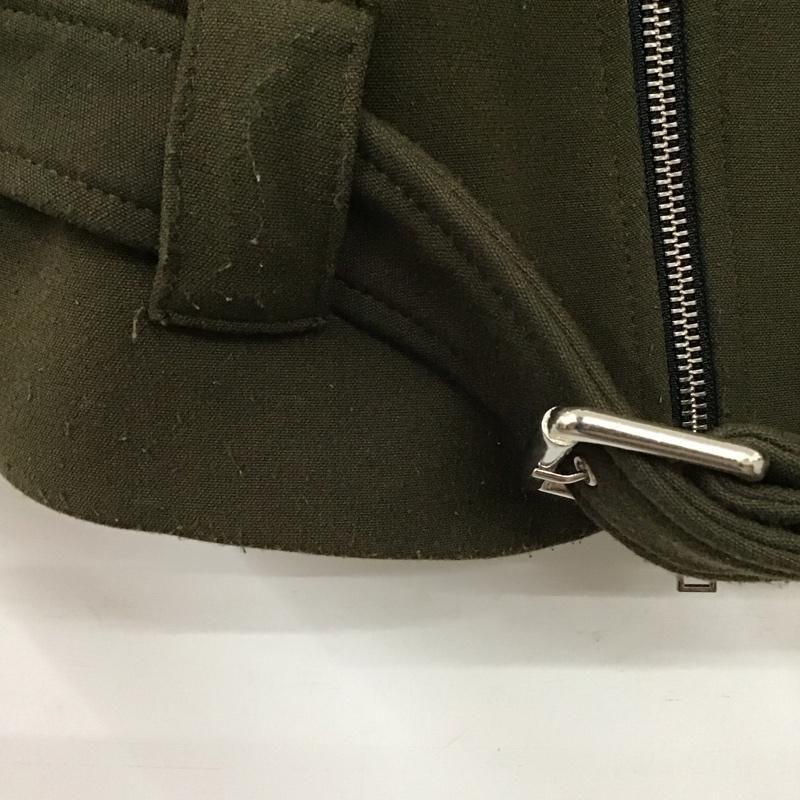 ザラウーマン ZARA WOMAN ジャケット、上着 ジャケット、ブレザー 1049/240/505 スタンドカラージャケット ライダース ショート丈 S 無地 カーキ / カーキ / レディース USED 古着 中古 10134672